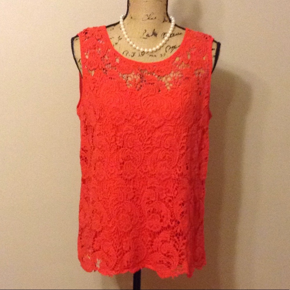 Cynthia Rowley Lace Crochet Top